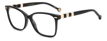 Designer Women Carolina Herrera Eyeglasses: HER 0108 - Black Nude- SpecSMART Eye Clinic (Diagonal View)